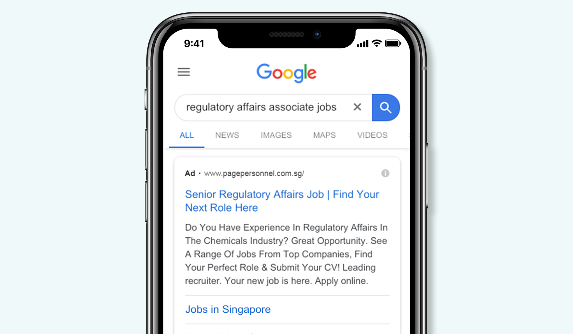 ReachTalent Google Search Ad